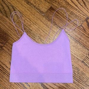 double strap cropped tank